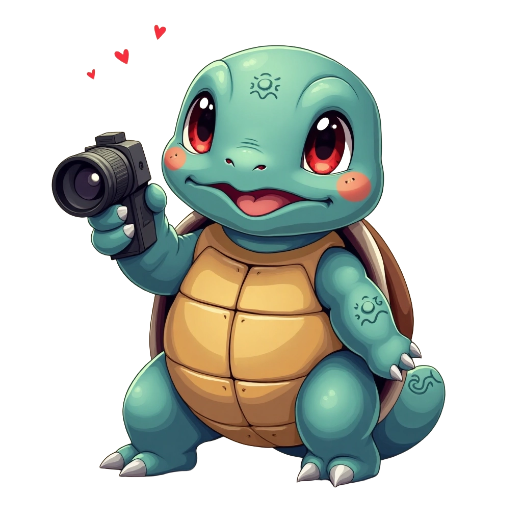 Squirtle the Photographer